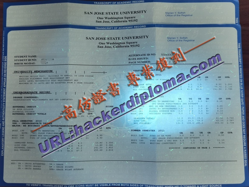 加急办理圣何塞州立大学毕业证：一站式服务指南
