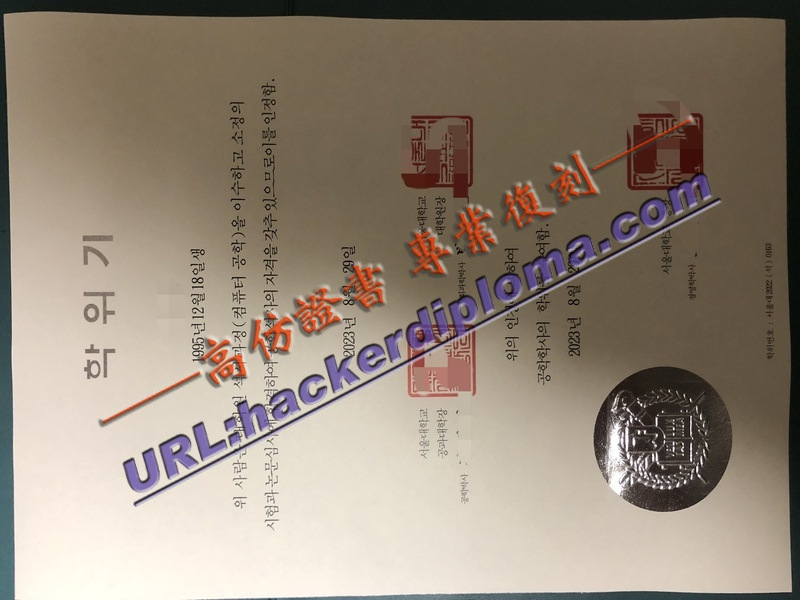 韩国首尔大学毕业证一比一复制：打造完美学历背景