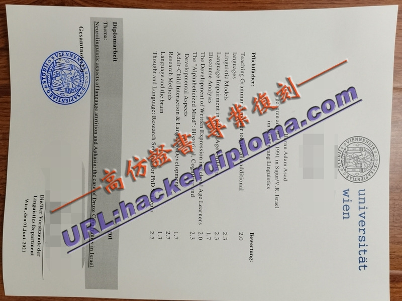 奥地利维也纳大学文凭原版：留学认证必备指南