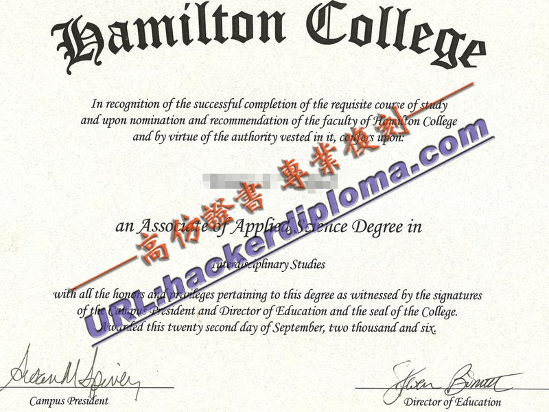 🎓探寻汉密尔顿学院文凭：专属定制与原版的魅力 🌟