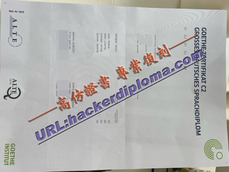 《如何仿制歌德证书：C2 主要德语文凭》