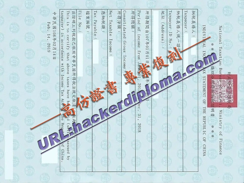 【详解】如何获取“高仿台湾外侨综合所得税纳税证明书”