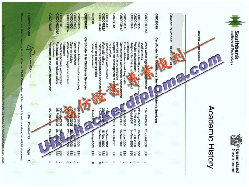 仿制南岸政府理工学院毕业证：如何轻松获取高质量证书？