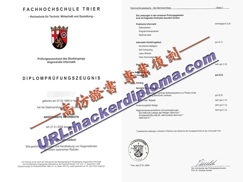一比一复制特里尔应用技术大学文凭:留学梦想的捷径