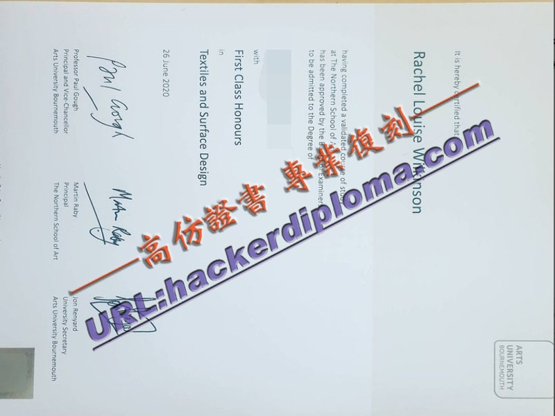 伯恩茅斯艺术大学文凭原版制作 | 认证保障你的艺术之路