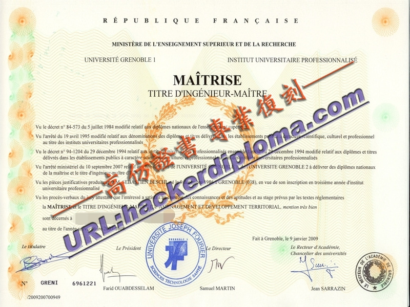 格勒诺布尔大学专业大学学院文凭订做的最佳选择