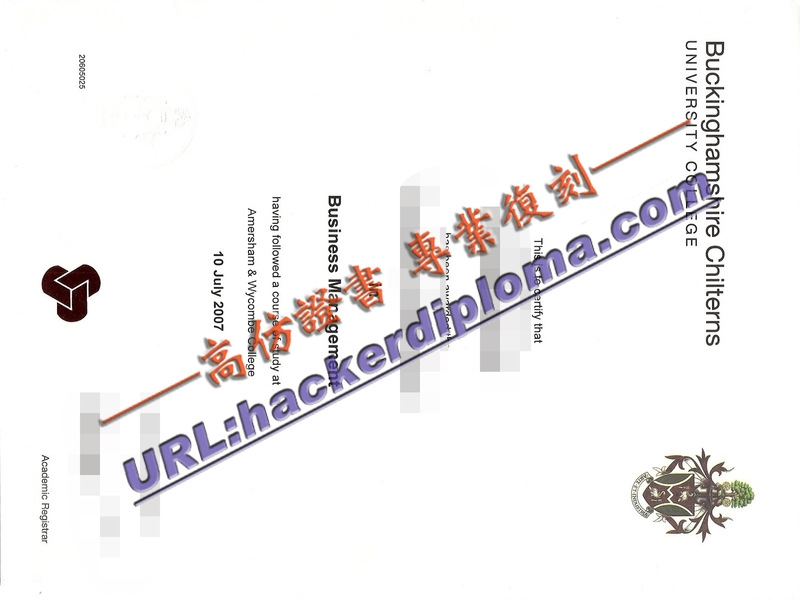 白金汉郡奇特恩斯大学毕业证一比一复刻 | 高品质仿真证书解析